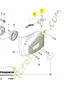 Poignée 584257903. Pièce détachée Husqvarna