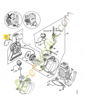Plaque matricule ht 131 4182-967-1503. Pièce de rechange Sithl / Vicking