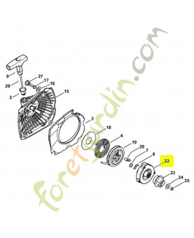 Boitier de ressort 1143-190-0731. Pièce détachée Stihl / Vicking