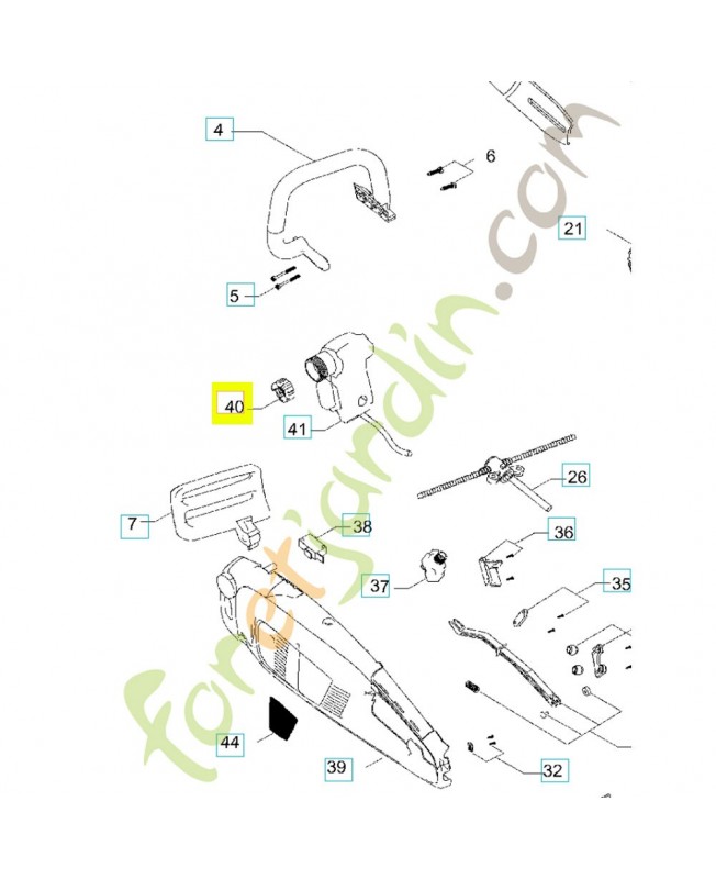 bouchon d'huile 505561601. Pièce de rechange Husqvarna