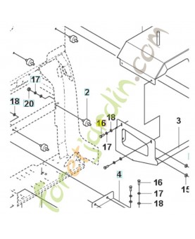 Vis 725245371. Pièce de rechange Husqvarna