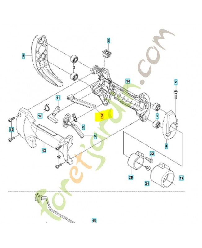 levier 521667301 - Pièce détachée Husqvarna