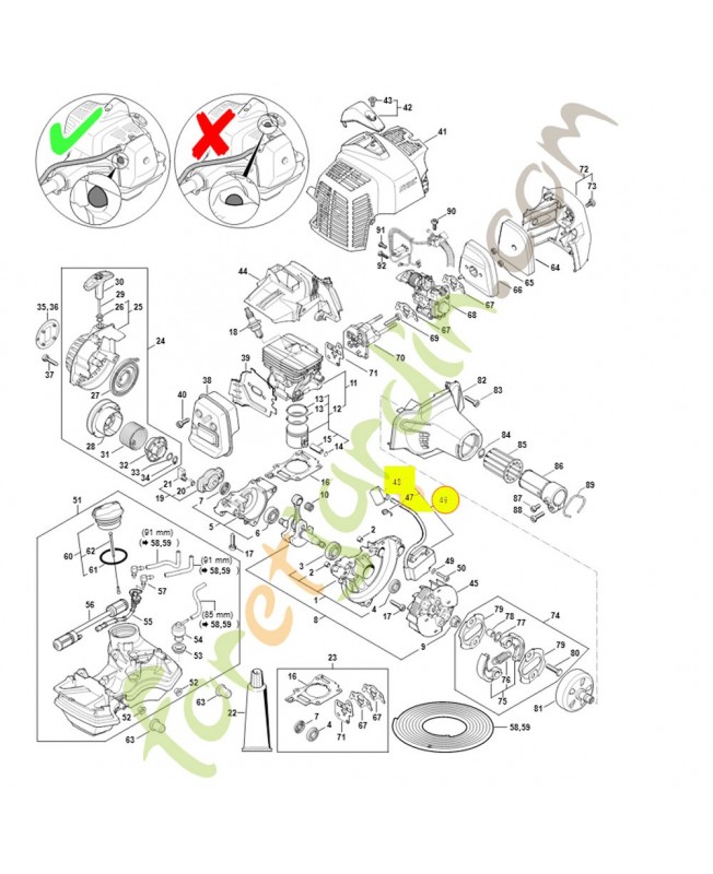 Module d'allumage 4149-400-1308. Pièce détachée Stihl / Vicking