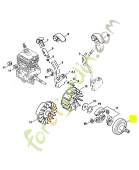 Cloche d'embrayage 4139-160-2901. Pièce détachée Stihl / Vicking