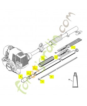 1/2 tube ht/km 4182-710-7114. Pièce détachée Stihl / Vicking