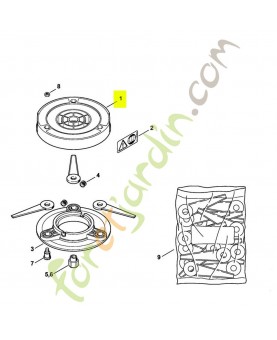 Partie supérieure 4003-713-9602. Pièce détachée Stihl / Vicking
