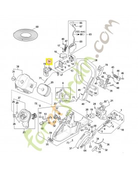 Commutateur 1147-430-0513. Pièce détachée Stihl / Vicking