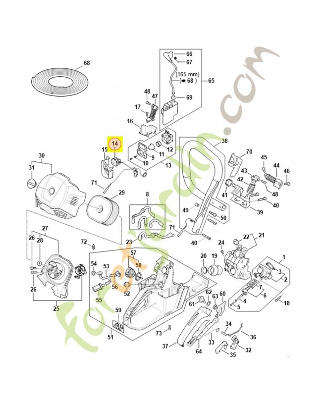 Commutateur 1147-430-0513. Pièce détachée Stihl / Vicking