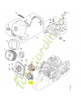 Carburateur wj-143 1144-120-0614. Pièce détachée Stihl / Vicking