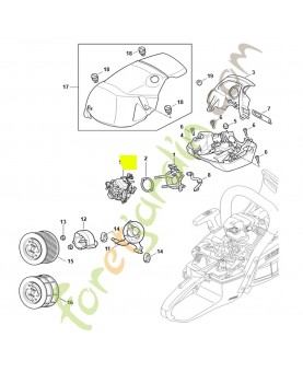 Carburateur 1142/07 11421200601 . Pièce détachée Stihl / Vicking