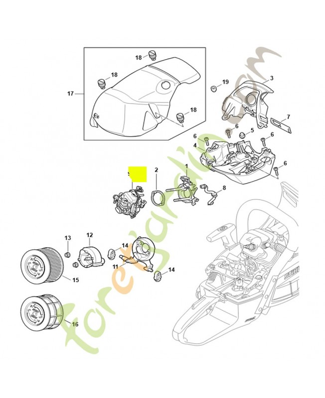 Carburateur 1142/07 11421200601 . Pièce détachée Stihl / Vicking Carburateur 1142/07 11421200601 . Pièce détachée Stihl / Vicking