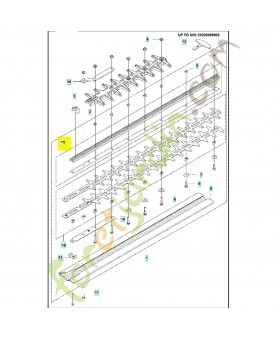 Jeu de couteaux 599616101. Pièce détachée Husqvarna