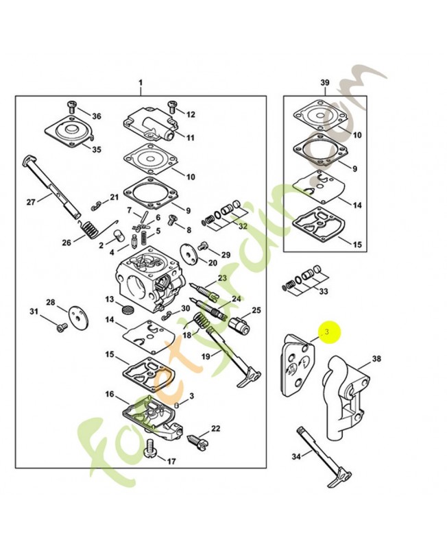 Douille ms 200t 1129-123-7505. Pièce de rechange Sithl / Vicking