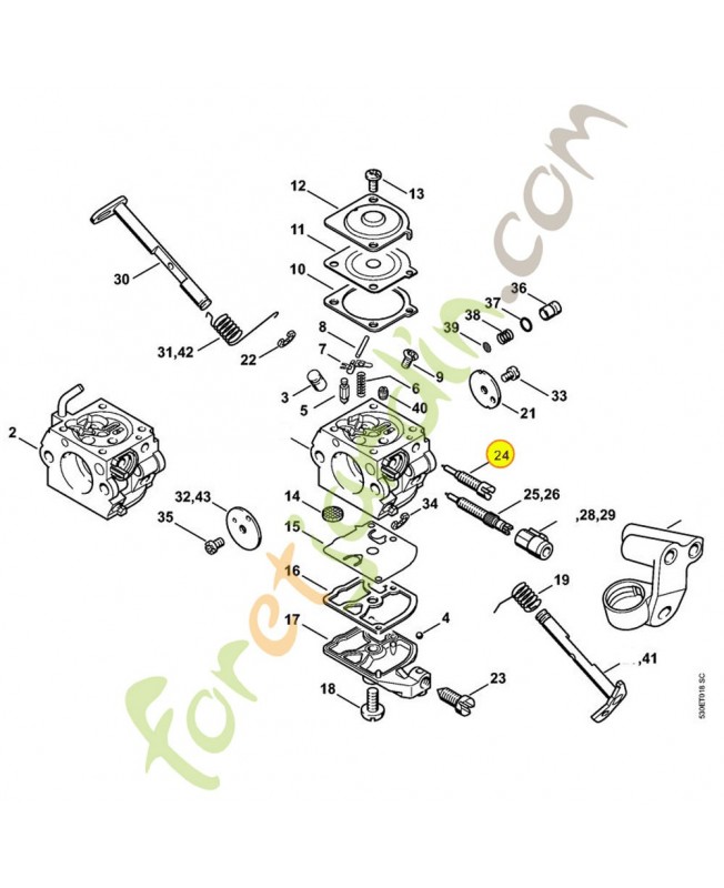 Vis richesse l 1129-122-6802. Pièce de rechange Sithl / Vicking