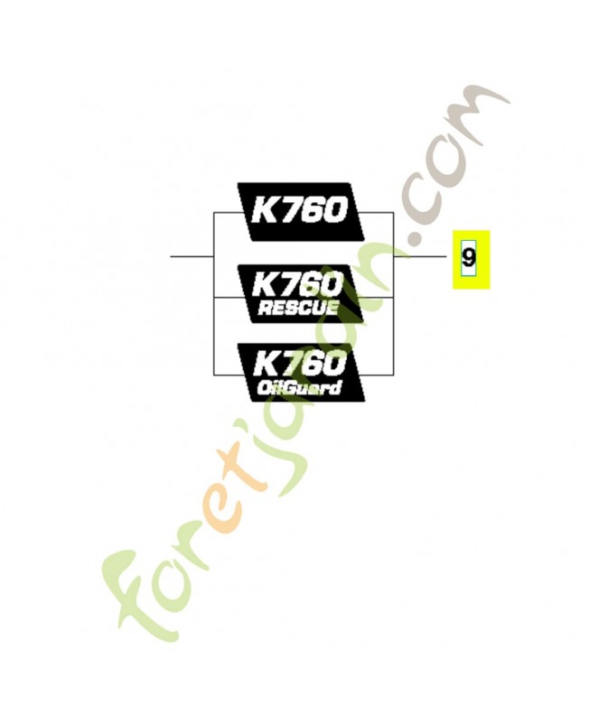 Autocollant 574231601. Pièce détachée Husqvarna