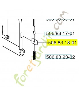 Arrêtoir 506831801. Pièce de rechange Husqvarna