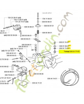 Interrupteur 506917103. Pièce de rechange Husqvarna