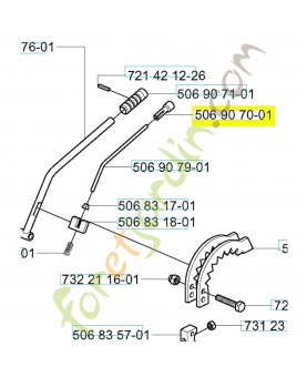 Bouton 506907001. Pièce de rechange Husqvarna