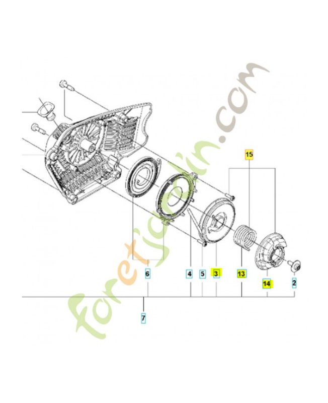 Poulie 599289202. Pièce détachée Husqvarna