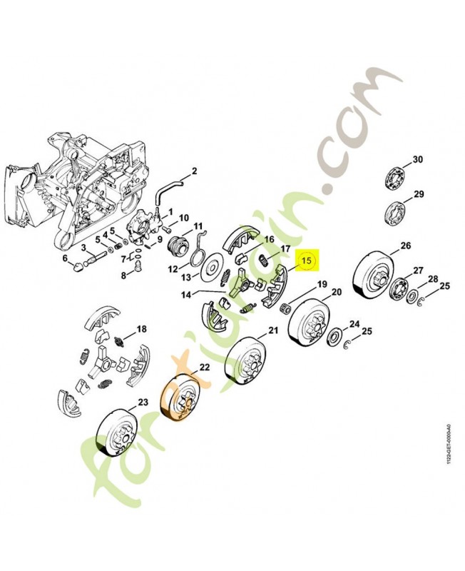 Masselotte 1144-162-0802. Pièce détachée Stihl / Vicking