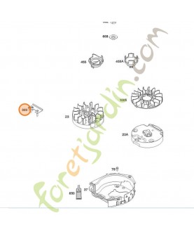 Extracteur - volant moteur 0003-000-2977. Pièce détachée pour moteur thermique Briggs et Straton