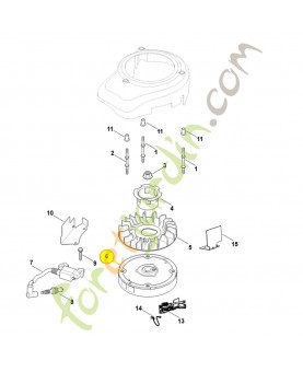 Rotor 0002-400-1203. Pièce détachée Stihl / Vicking
