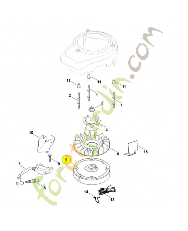 Rotor 0002-400-1203. Pièce détachée Stihl / Vicking Rotor 0002-400-1203. Pièce détachée Stihl / Vicking