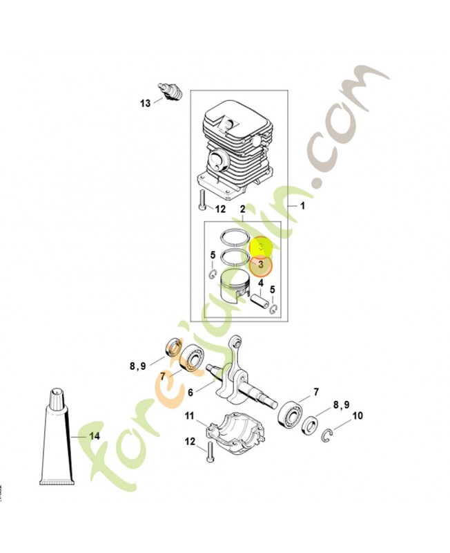  Segment 1130-034-3003 stihl