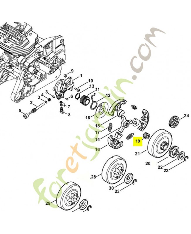 Roulement 9512-933-2382 stihl