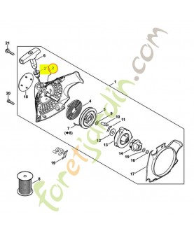 Carter ventilateur cbe 1139-080-1803. Pièce détachée Stihl / Vicking