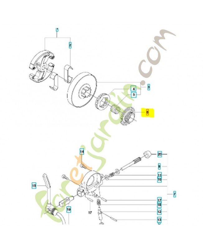 ROUE À VIS SANS FIN 505200801. Pièce de rechange Husqvarna ROUE À VIS SANS FIN 505200801. Pièce de rechange Husqvarna
