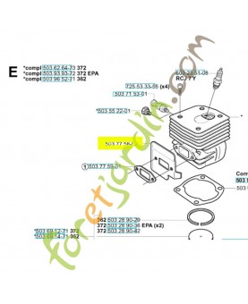 Deflecteur référence 503775802 husqvarna