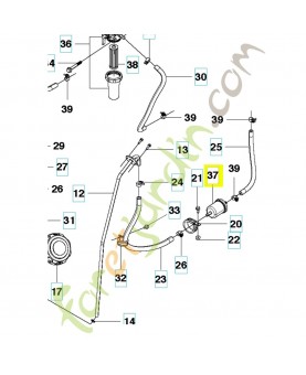 Préfiltre 576955501. Pièce de rechange Husqvarna