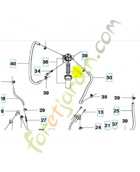 Filtre 578010101. Pièce de rechange Husqvarna