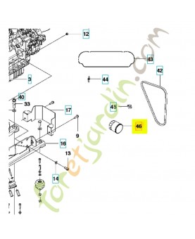 filtre à huile 578009802. Pièce de rechange Husqvarna
