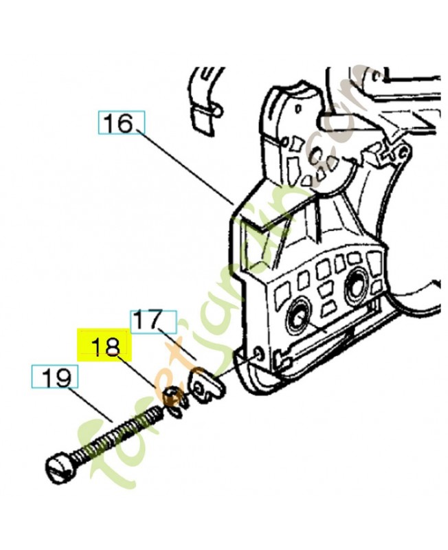 Clips 530038593. Pièce de rechange Husqvarna