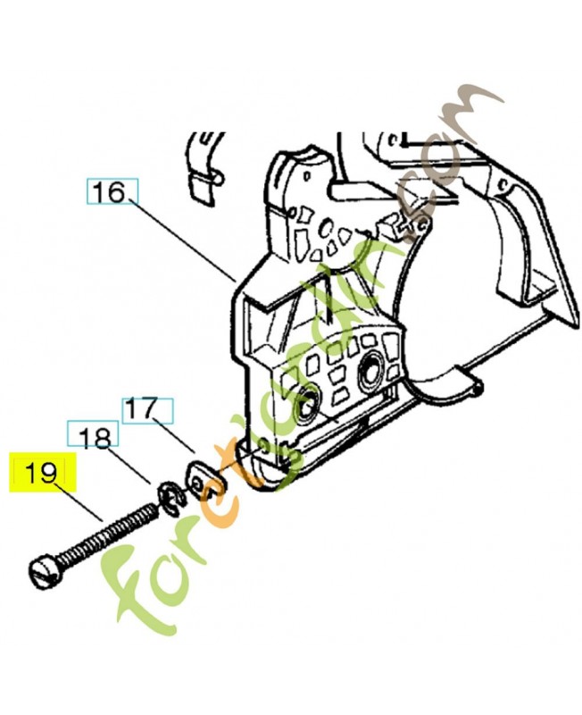 Vis 530016110. Pièce de rechange Husqvarna