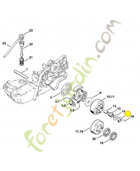 Ecrou 1108-647-7400. Pièce de rechange Sithl / Vicking