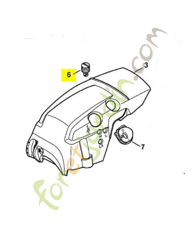 Verrou 1140-140-9200. Pièce détachée Stihl / Vicking