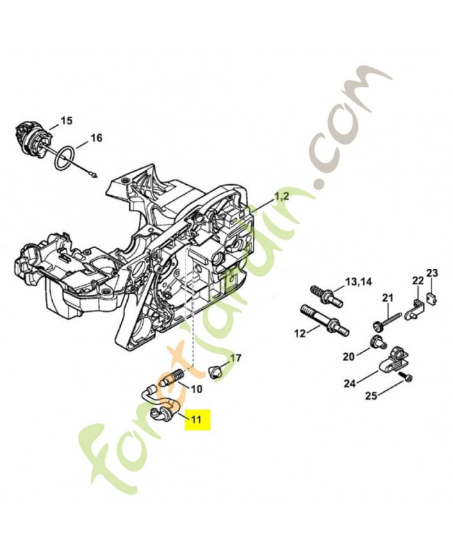 Tuyau 1140-647-9401. Pièce détachée Stihl / Vicking