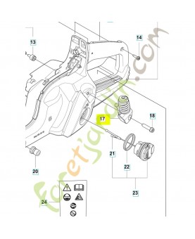 Amortisseur 593255603. Pièce détachée Husqvarna