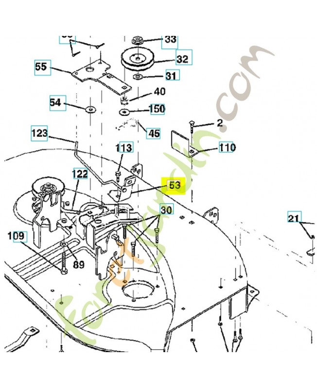 Levier 531165101 - Pièce détachée Husqvarna