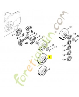 Pignon profile 325 8 dts 1121-640-2005. Pièce détachée Stihl / Vicking