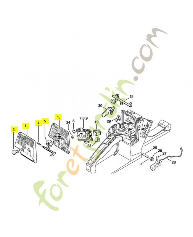 Filtre a air 1121-120-1617. Pièce détachée Stihl 