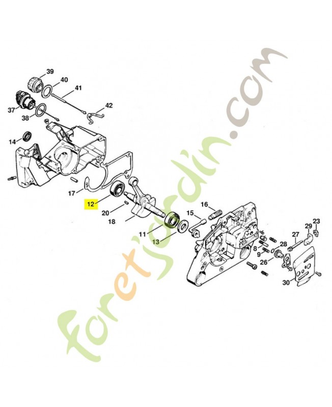 Roulement billes 16002-c3 9503-003-0320. Pièce détachée Stihl / Vicking