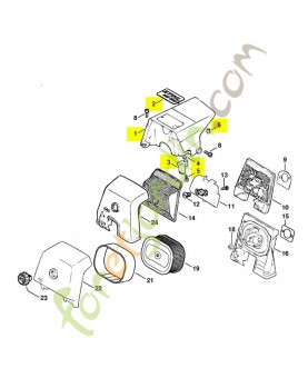 Capot 1122-080-1608. Pièce détachée Stihl / Vicking
