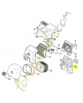 Socle de filtre 1122-120-3411. Pièce détachée Stihl / Vicking