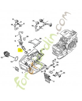 Crépine d'aspiration 0000-350-3522. Pièce détachée Stihl / Vicking
