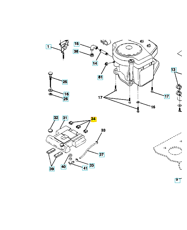 Entretoise mousse lt 106082x