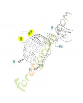 Pot d’échappement 544030201. Pièce de rechange Husqvarna